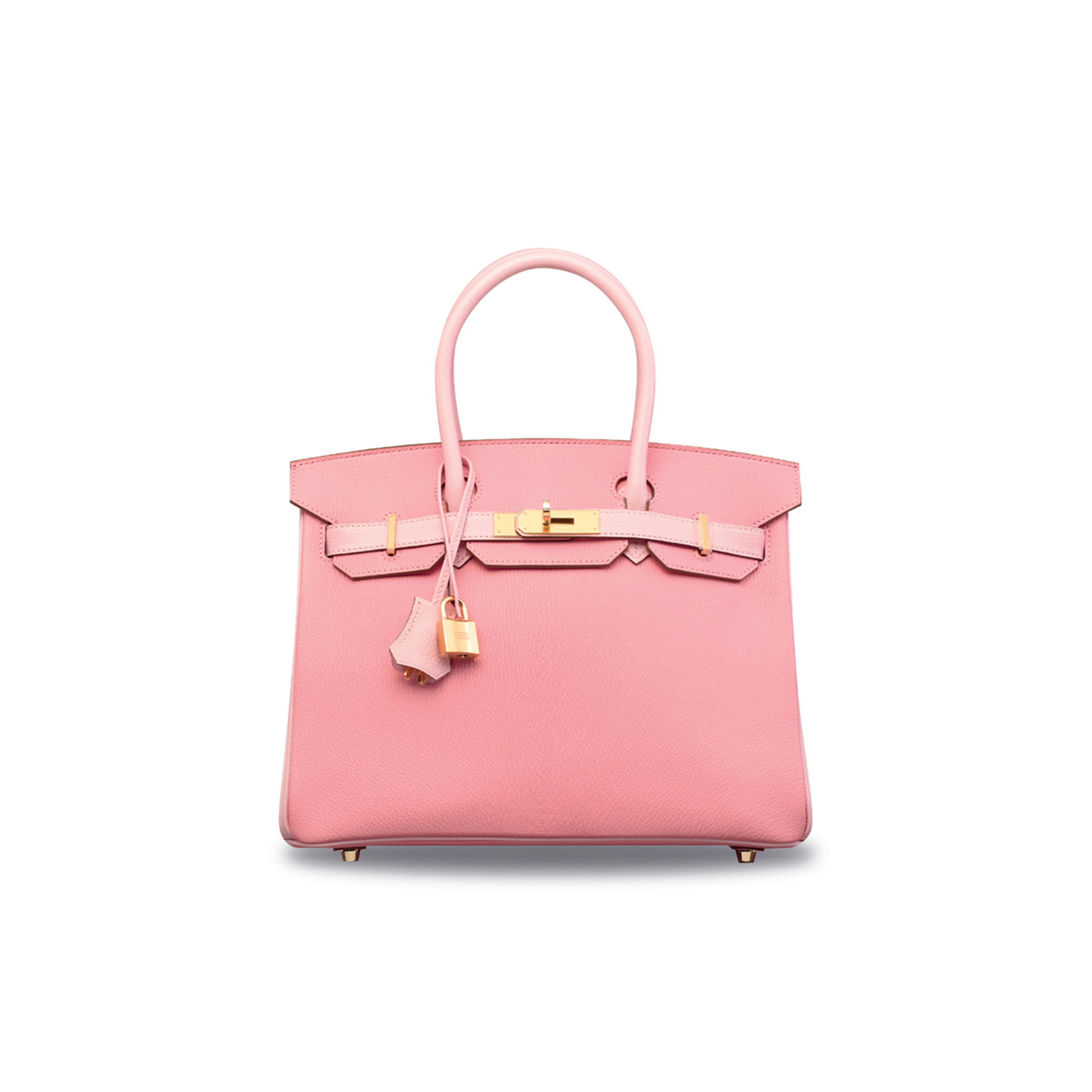 HERMES BIRKIN 25 TOGO LEATHER MILKSHAKE POWDER AND CHERRY BLOSSOM POWDER GOLD BUCKLE BAG H028365CC03 (25*20*13cm)